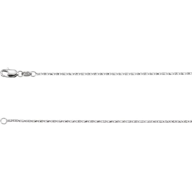 Jewels By Lux 14k White Gold 2.0mm Singapore Chain 